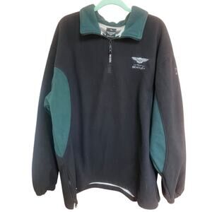 Team Bentley Motors England Racing Speed Black Green Mens XXL Fleece Pullover